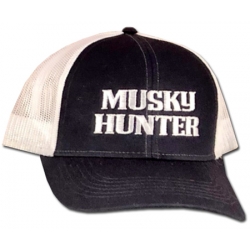 Musky Hunter Logo Caps - Navy/White
