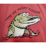 Kids "Take Me Musky Fishing" T - Size Large